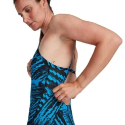 Speedo Allover Fixed Crossback Swimsuit 18 Speedo Allover Fixed Crossback Swimsuit -Blue Wave speedo allover fixed crossback swimsuit 15