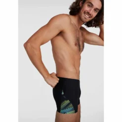 Speedo Allover V-Cut Swim Boxers -Blue Wave speedo allover v cut swim boxers 3