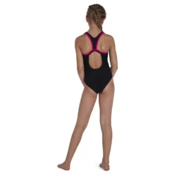 Speedo Boom Logo Placement Flyback Swimsuit -Blue Wave speedo boom logo placement flyback swimsuit 2
