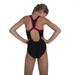 Speedo Boom Logo Placement Flyback Swimsuit -Blue Wave speedo boom logo placement flyback swimsuit 5