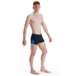 Speedo Boom Logo Splice Boxer -Blue Wave speedo boom logo splice boxer 6