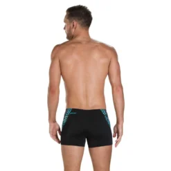 Speedo Boom Splice Aquashort Swim Boxer -Blue Wave speedo boom splice aquashort swim boxer 2