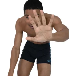 Speedo BoomStar Splice Swim Boxer -Blue Wave speedo boomstar splice swim boxer 4