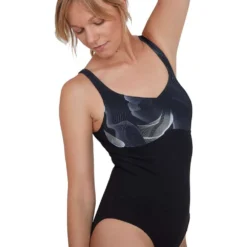 Speedo ContourLustre Printed Swimsuit 9 Speedo ContourLustre Printed Swimsuit -Blue Wave speedo contourlustre printed swimsuit 3