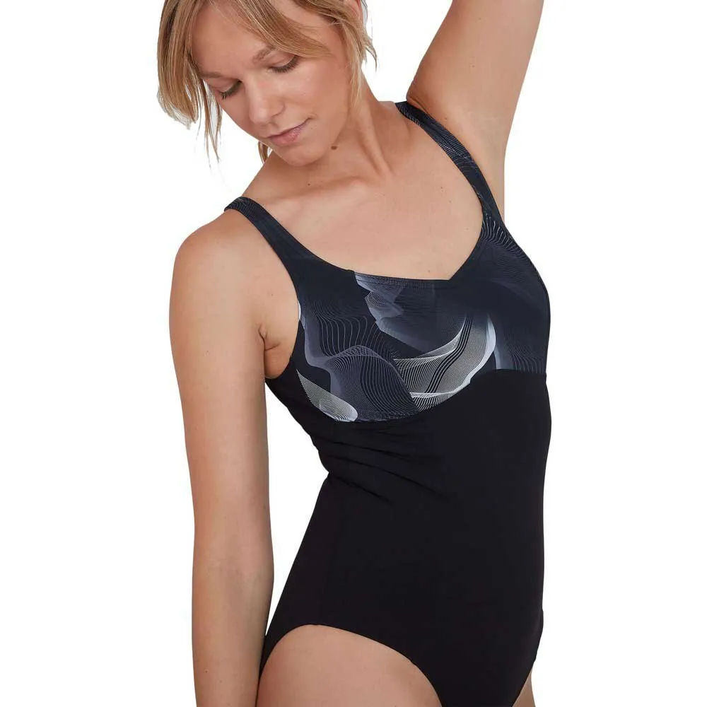 Speedo ContourLustre Printed Swimsuit 4 Speedo ContourLustre Printed Swimsuit - Image 4