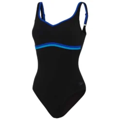 Speedo Contourluxe Solid Shaping Swimsuit -Blue Wave speedo contourluxe solid shaping swimsuit 2