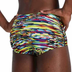 Speedo Digi Interference V 17cm Club Training Allover Swimming Brief -Blue Wave speedo digi interference v 17cm club training allover swimming brief 7