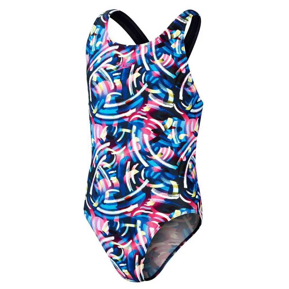 Speedo Digital Allover Leaderback Swimsuit 1 Speedo Digital Allover Leaderback Swimsuit