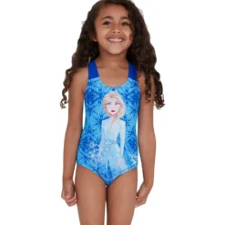 Speedo Disney Fozen 2 Elsa Digital Placement Swimsuit