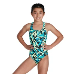 Speedo Hyper Boom Allover Medalist Swimsuit -Blue Wave speedo hyper boom allover medalist swimsuit 3
