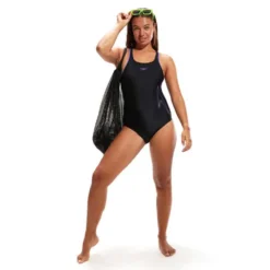 Speedo Hyperboom Placement Racerback Swimsuit -Blue Wave speedo hyperboom placement racerback swimsuit 11