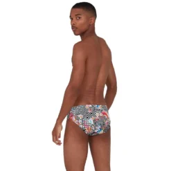 Speedo JungleJazz Allover 8 Cm Swimming Brief -Blue Wave speedo junglejazz allover 8 cm swimming brief 2