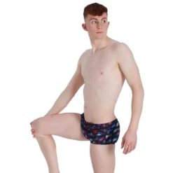 Speedo Kaleidoscope V 17cm Club Training Allover Swimming Brief -Blue Wave speedo kaleidoscope v 17cm club training allover swimming brief 3