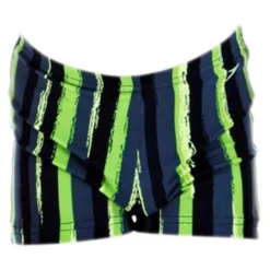 Speedo Mapi Allover Stripe Aqua Swim Boxer