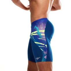 Speedo Placement Digital V-Cut Jammer -Blue Wave speedo placement digital v cut jammer 7