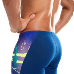 Speedo Placement Digital V-Cut Jammer -Blue Wave speedo placement digital v cut jammer 8