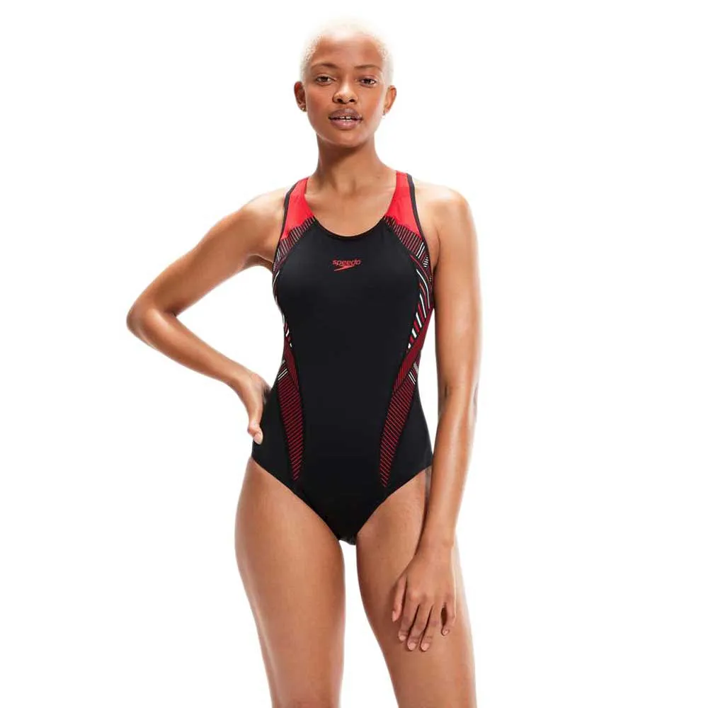 Speedo Placement Laneback Swimsuit 1 Speedo Placement Laneback Swimsuit