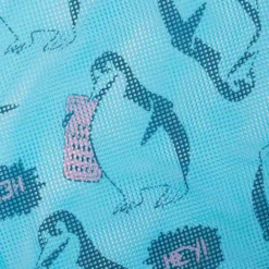 Speedo Printed XU Mesh Drawstring Bag -Blue Wave speedo printed xu mesh drawstring bag 7