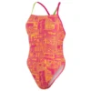 Speedo Ransom Logo Allover Tie-Back Swimsuit