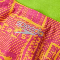 Speedo Ransom Logo Allover Tie-Back Swimsuit -Blue Wave speedo ransom logo allover tie back swimsuit 8