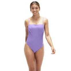 Speedo Solid Adjustable Mastectomy Pocketing Swimsuit