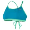 Speedo Solid Tie-Back Crop Bikini Top