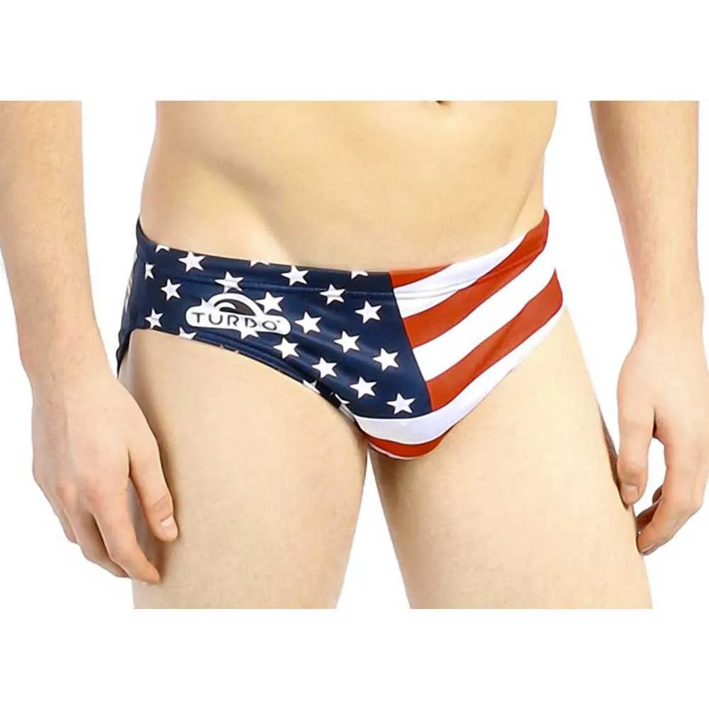 TURBO Usa Swimming Brief 3 TURBO Usa Swimming Brief - Image 3