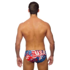 TURBO USA Vintage Map 2013 Swimming Brief -Blue Wave turbo usa vintage map 2013 swimming brief 4