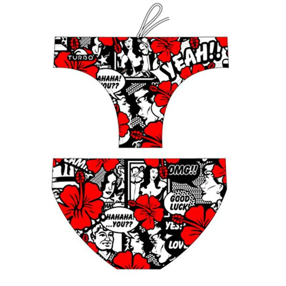 TURBO Yeah Flower Comic Swimming Brief 1 TURBO Yeah Flower Comic Swimming Brief