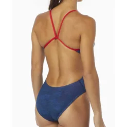 TYR Sandblasted Cutoutfit Swimsuit -Blue Wave tyr sandblasted cutoutfit swimsuit 3