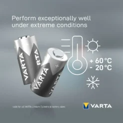 Varta 1x2 Professional CR 2 Batteries -Blue Wave varta 1x2 professional cr 2 batteries 5