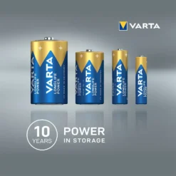 Varta 1x4 Longlife Power Micro AAA LR03 Batteries -Blue Wave varta 1x4 longlife power micro aaa lr03 batteries 5