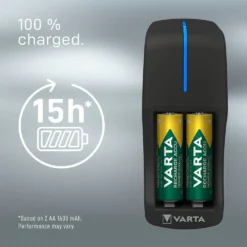 Varta Mini Charger 2100mAh Mignon AA -Blue Wave varta mini charger 2100mah mignon aa 4