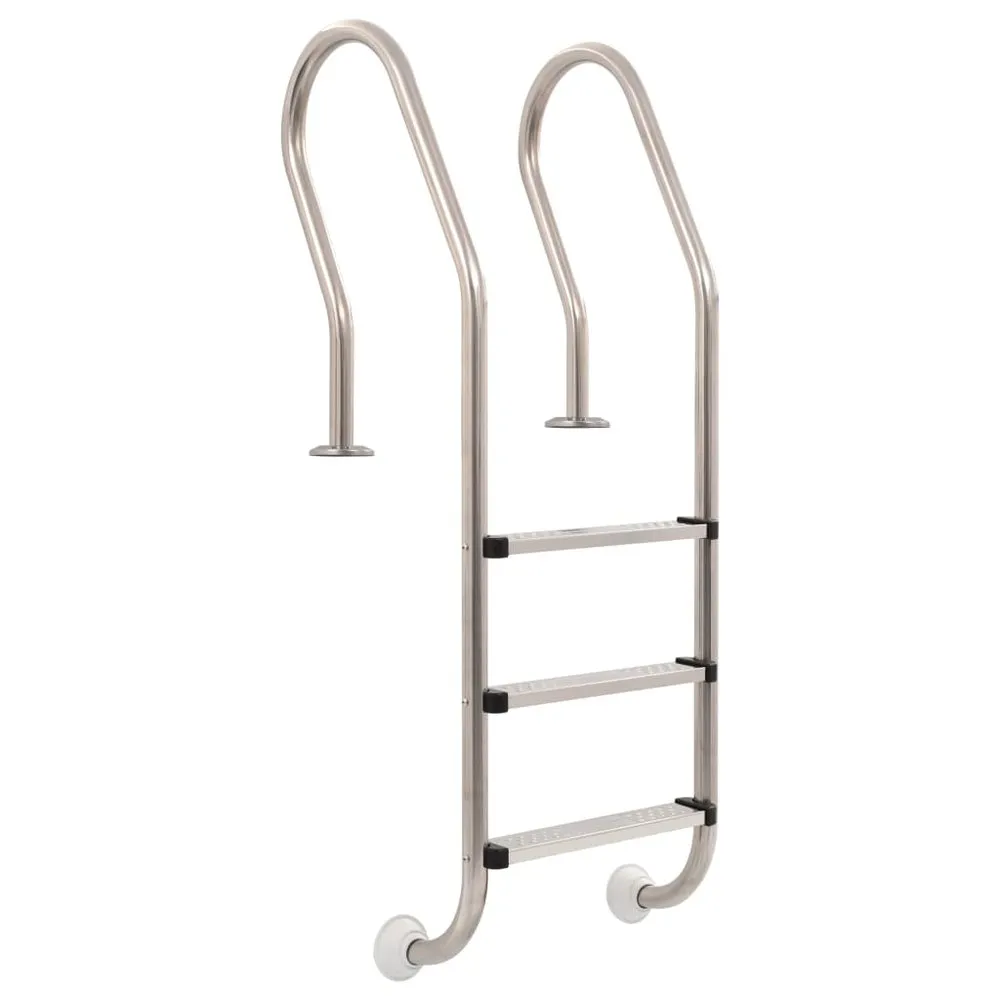 VIDAXL 3 Steps Stainless Steel Pool Ladder 120 Cm 1 VIDAXL 3 Steps Stainless Steel Pool Ladder 120 Cm