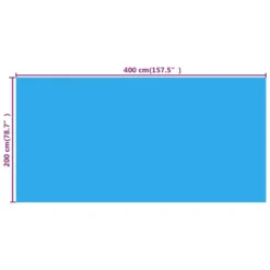 VIDAXL 92148 Pool Cover 400x200 Cm -Blue Wave vidaxl 92148 pool cover 400x200 cm 3