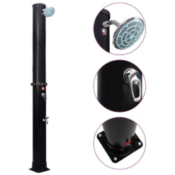 VIDAXL Outdoor Solar Shower With Shower Head And Faucet N/a