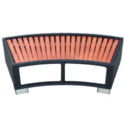 VIDAXL Poli Rattan Spa Stairs -Blue Wave vidaxl poli rattan spa stairs 3