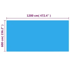 VIDAXL Rectangular Pool Cover 1200x600 Cm 8 VIDAXL Rectangular Pool Cover 1200x600 Cm -Blue Wave vidaxl rectangular pool cover 1200x600 cm 3