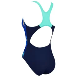 Zoggs Actionback Swimsuit Ecolast+ -Blue Wave zoggs actionback swimsuit ecolast 1 3