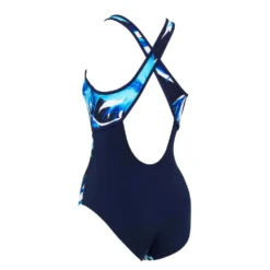 Zoggs Crossback Ecolast+ Swimsuit -Blue Wave zoggs crossback ecolast swimsuit 3