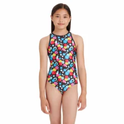 Zoggs Hi Front Crossback Ecolast Swimsuit
