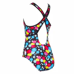 Zoggs Hi Front Crossback Ecolast Swimsuit -Blue Wave zoggs hi front crossback ecolast swimsuit 3