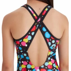 Zoggs Hi Front Crossback Ecolast Swimsuit -Blue Wave zoggs hi front crossback ecolast swimsuit 4