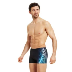 Zoggs Hip Racer Ecolast+ Swimming Shorts -Blue Wave zoggs hip racer ecolast swimming shorts 2