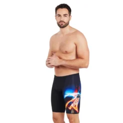 Zoggs Jett Jammer Ecolast+ -Blue Wave zoggs jett jammer ecolast 1 4