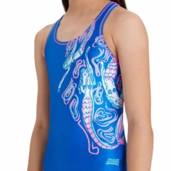 Zoggs Rowleeback Ecolast Swimsuit 9 Zoggs Rowleeback Ecolast Swimsuit -Blue Wave zoggs rowleeback ecolast swimsuit 4