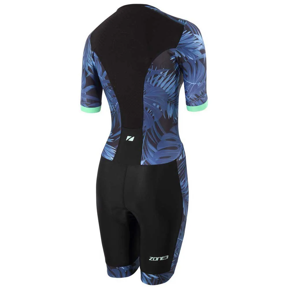 Zone3 Activate+ Tropical Palm Short Sleeve Trisuit 2 Zone3 Activate+ Tropical Palm Short Sleeve Trisuit - Image 2