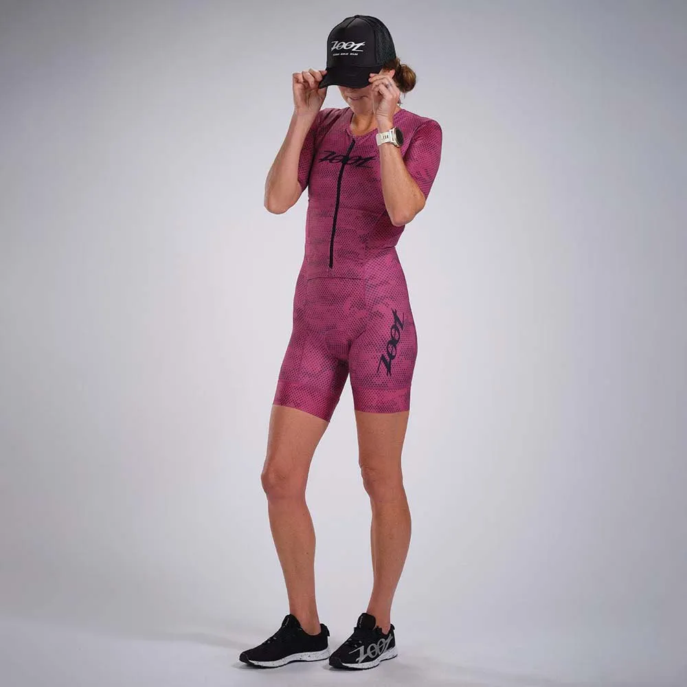 ZOOT Aero Full Zip Digi Camo Short Sleeve Trisuit 7 ZOOT Aero Full Zip Digi Camo Short Sleeve Trisuit - Image 7