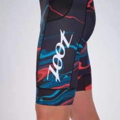 ZOOT Aero Full Zip Lava Short Sleeve Trisuit -Blue Wave zoot aero full zip lava short sleeve trisuit 3