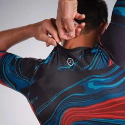 ZOOT Aero Full Zip Lava Short Sleeve Trisuit -Blue Wave zoot aero full zip lava short sleeve trisuit 5